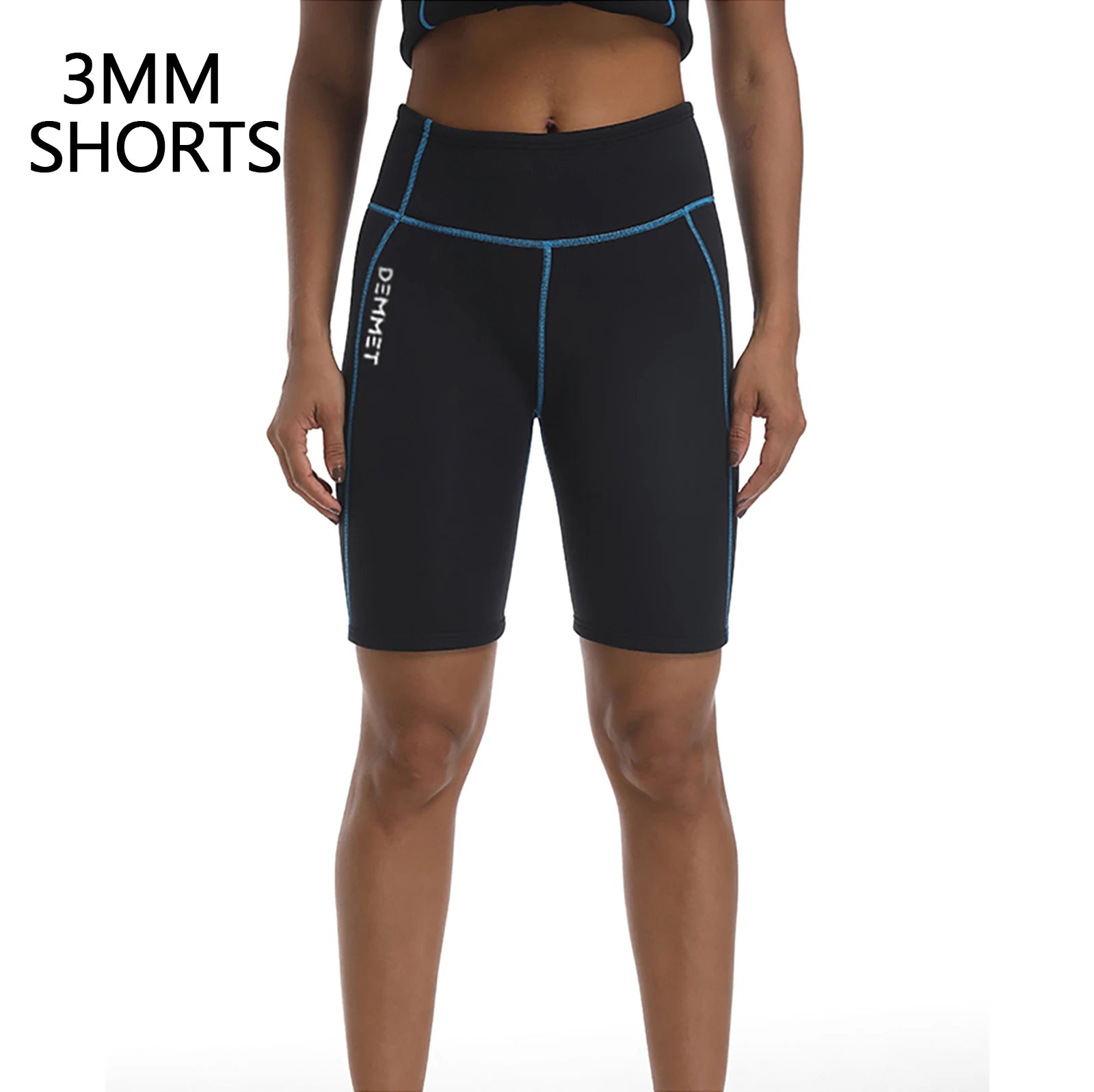 DEMMET 3MM Short Wetsuit Men Neoprene Diving Suit Split Sleeve