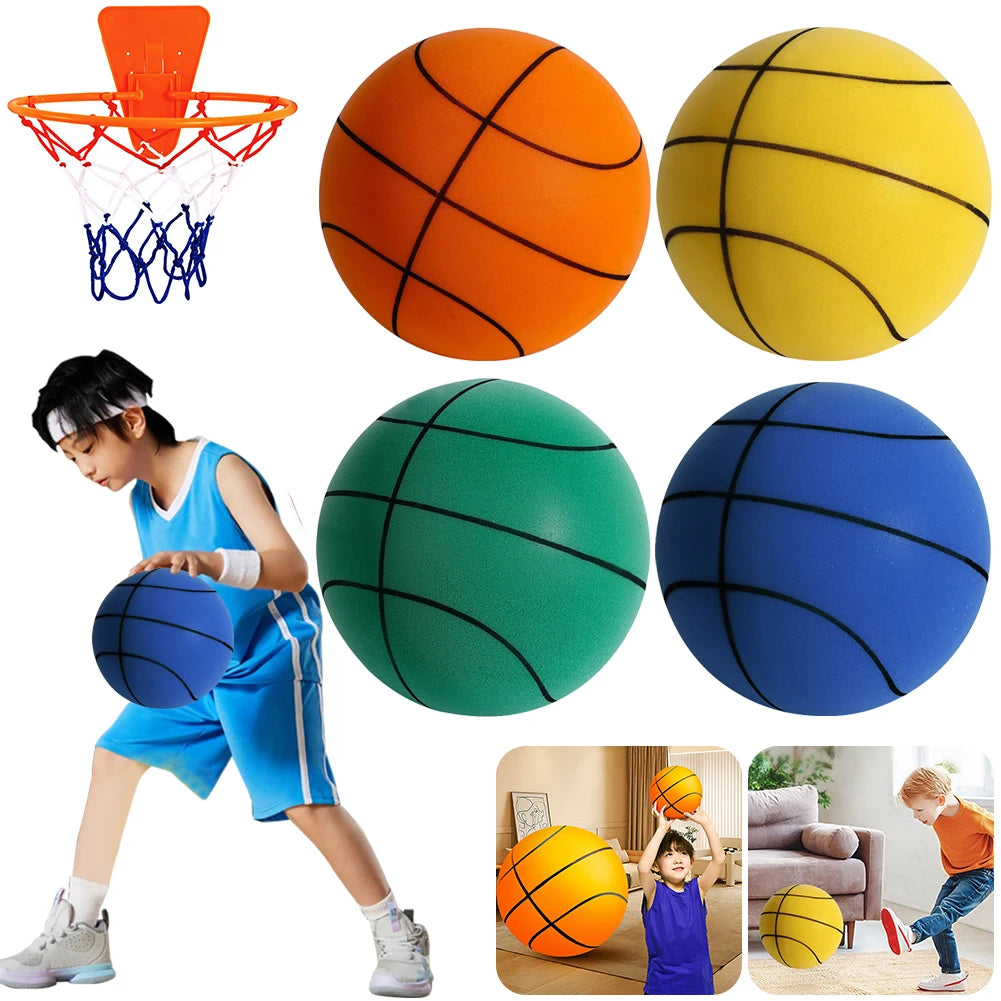 18/21/24cm Easy Grip Silent Ball Size 3/5/7 Silent Basketball