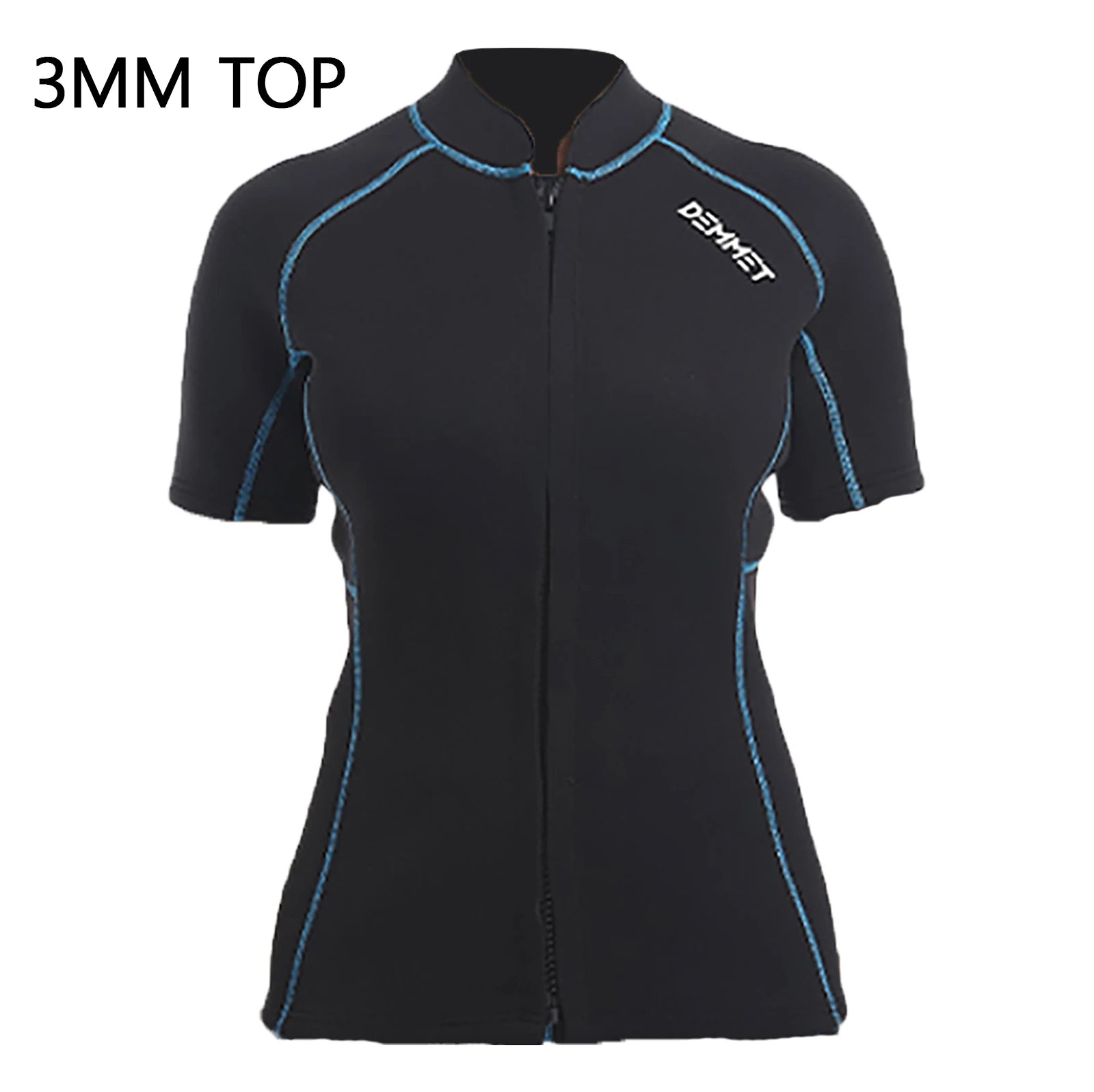 DEMMET 3MM Short Wetsuit Men Neoprene Diving Suit Split Sleeve