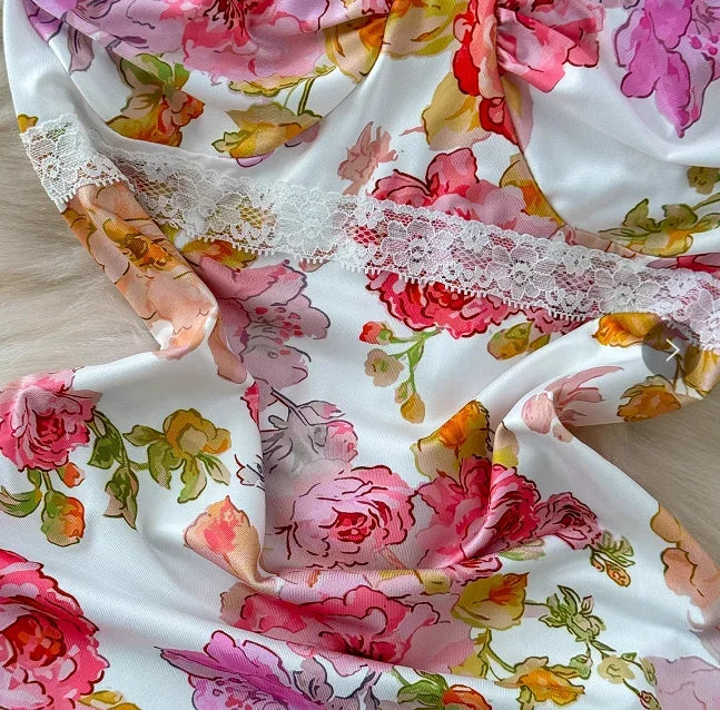 Summer 2025 Women's Floral Print Maxi Dress