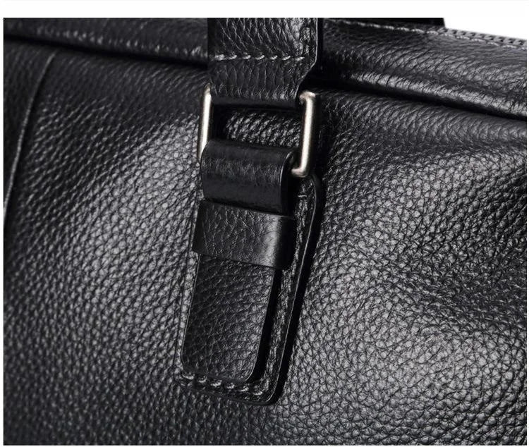 High Quality Cowhide Men's Business Handbag shoulder bag 100% Genuine leather