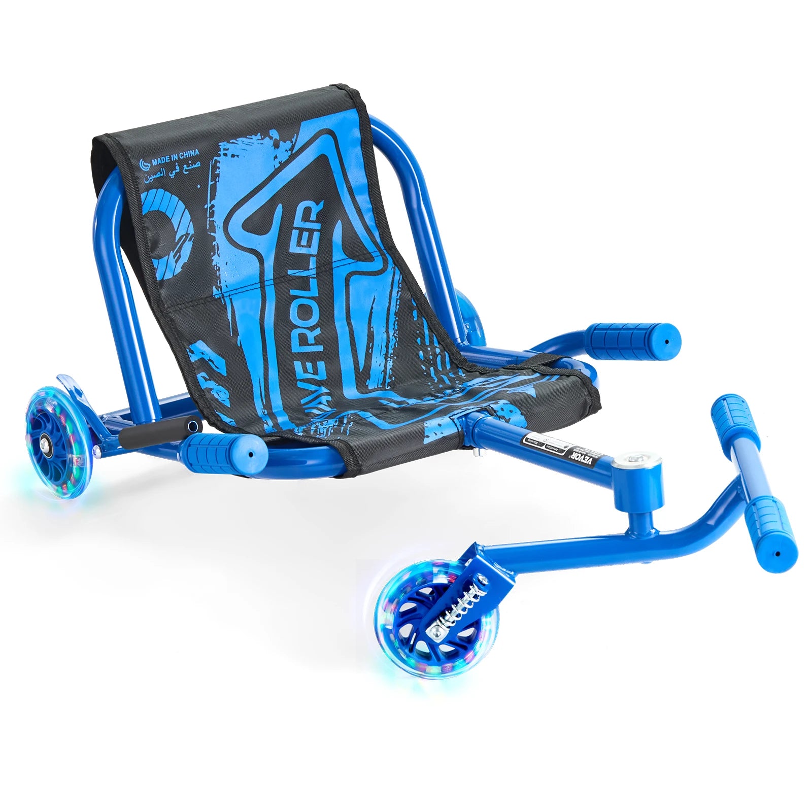 SucceBuy 198lbs Ride on Scooter Swing Side-to-Side Powered by Zig-Zag Motion Sports Games Drifting Toys for Children Gifts