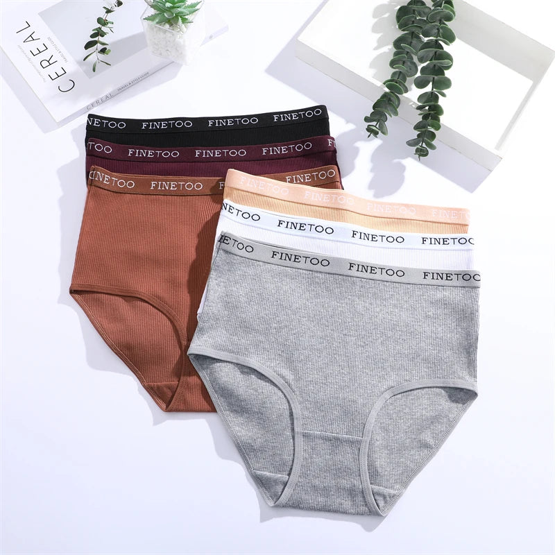 3Pcs Plus Size Cotton Underwear