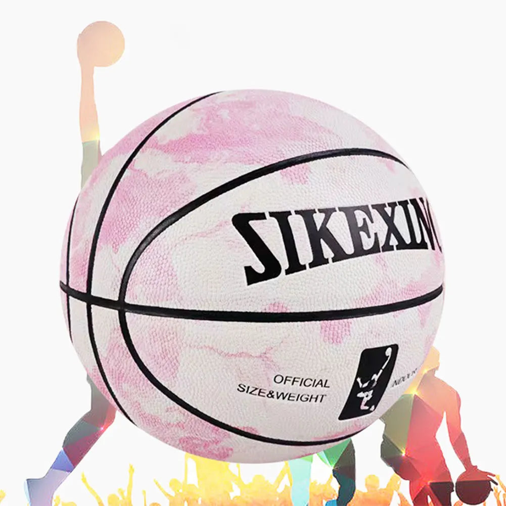 Silent Basketball Size 7 Dribbling Indoor Grooved Airless