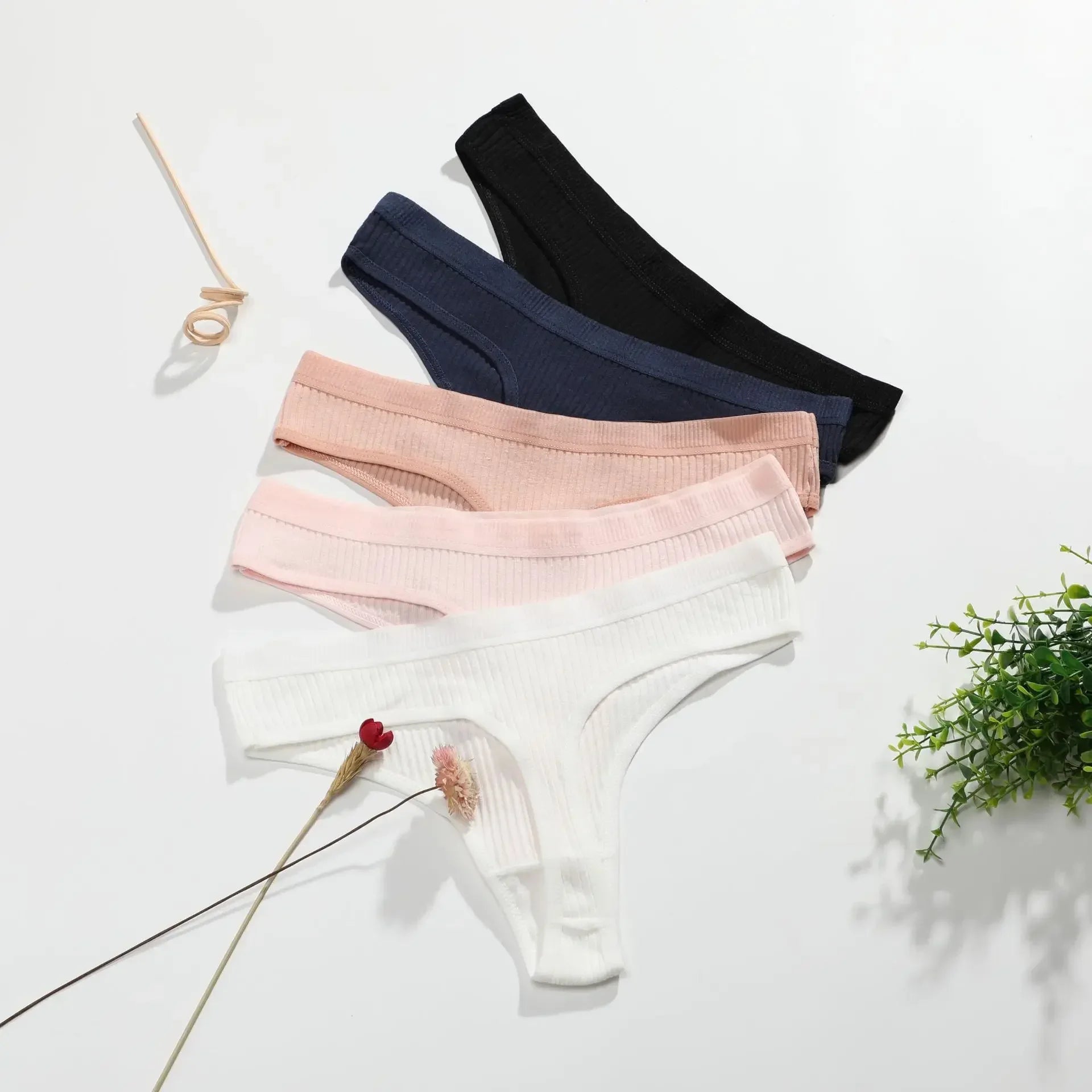 10Pcs/Set Women's New Thong Underwear Cotton Thread Underwear Fashionable Sexy Sports Pants Underwear Soft Comfortable Thong