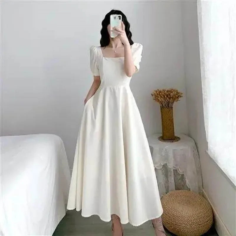Slim Fit Women White Dress