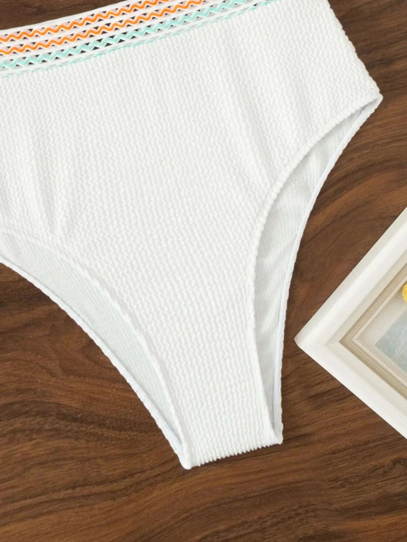 2025 Sexy Strape Tape Swimsuit Women Solid High Waist Bikini Set