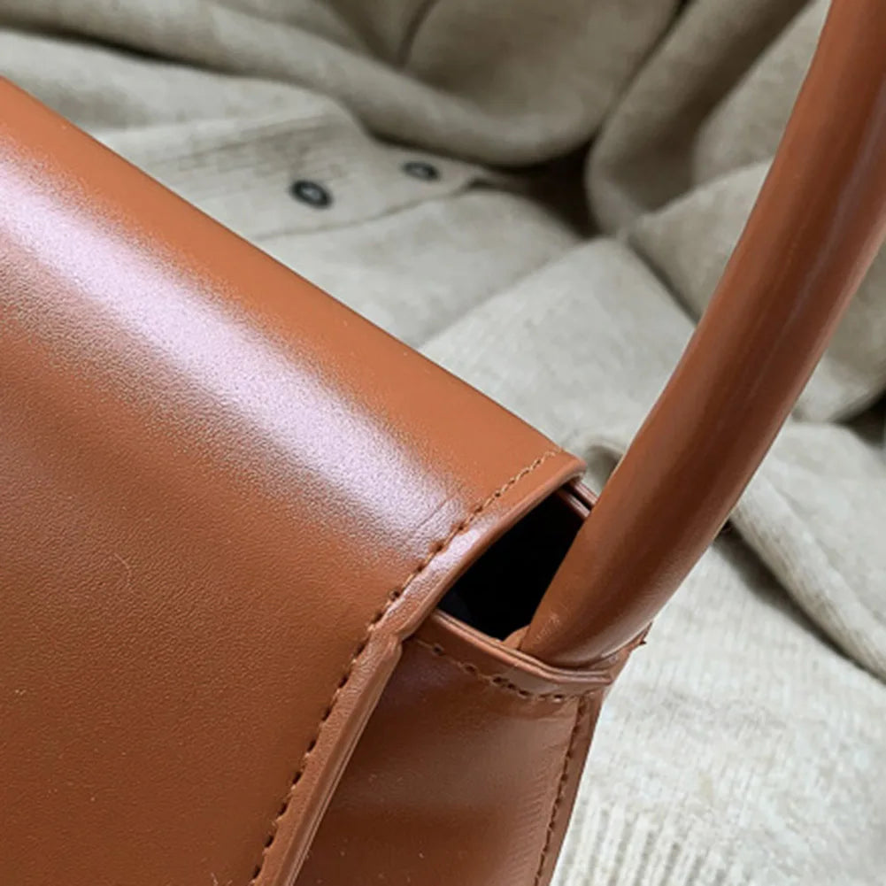 Women Retro Tote Bag, Casual PU Leather