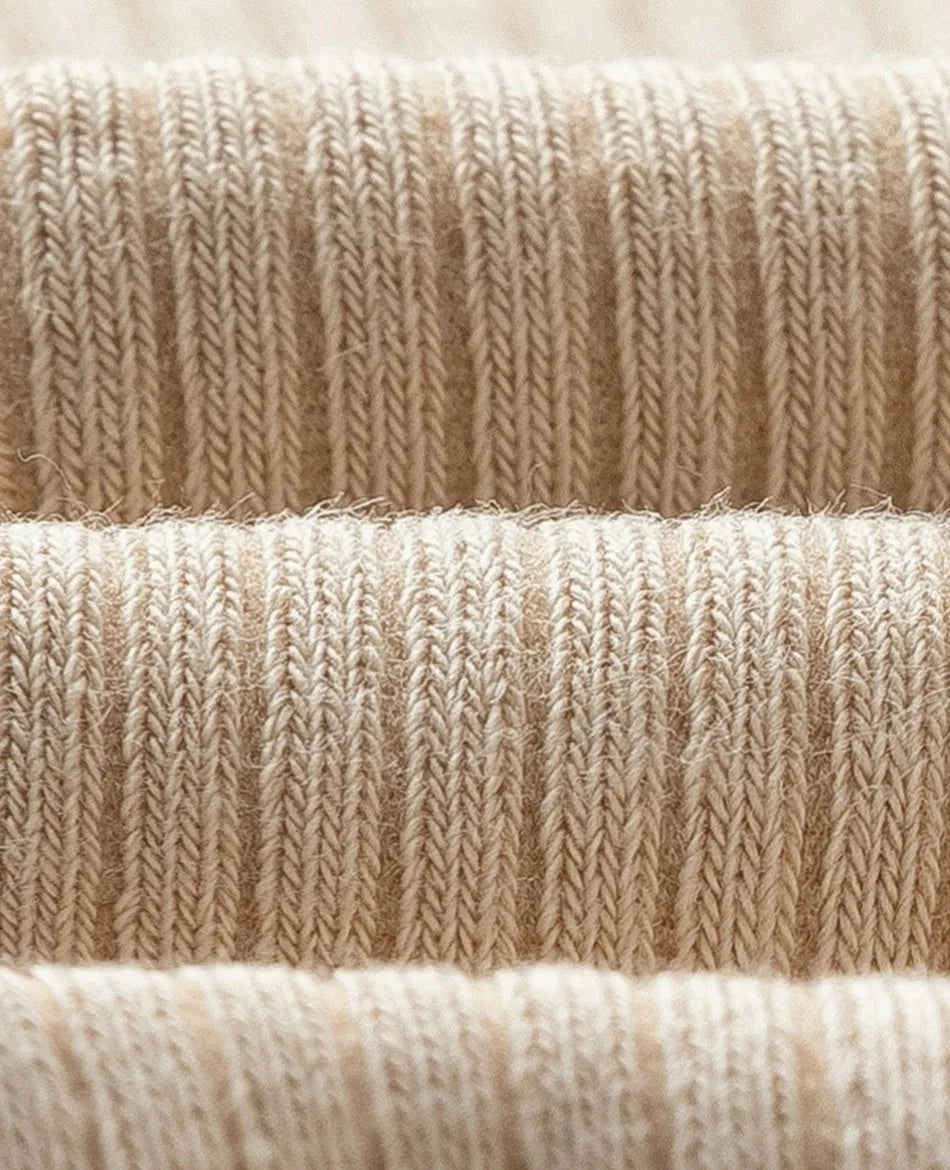 5 Pairs 100% Cotton Women Men Socks Soft Casual Solid (overseas product)