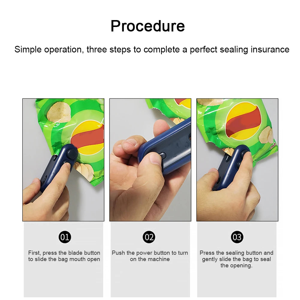 Mini Heat Bag Sealing Machine Rechargeable.