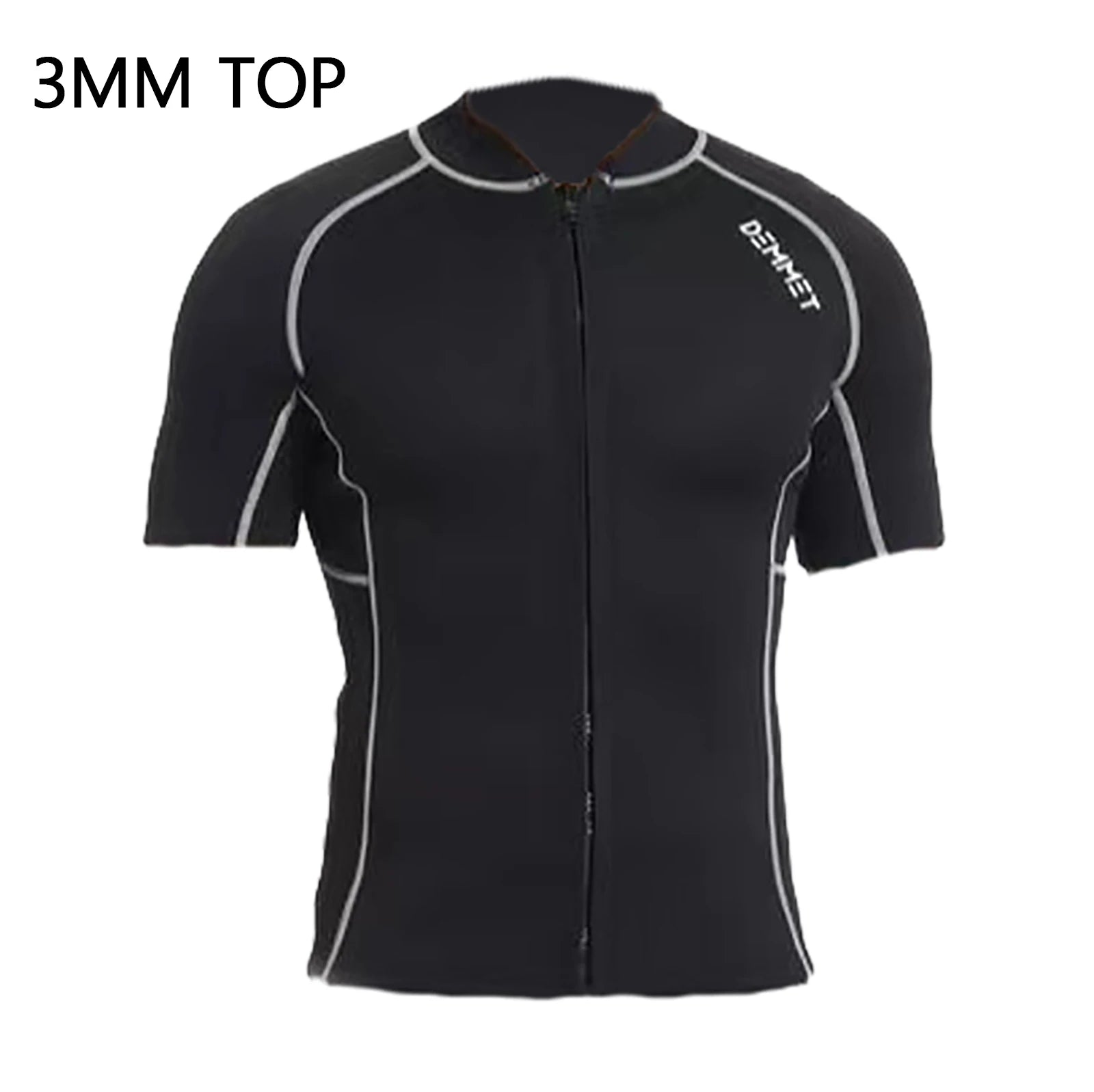 DEMMET 3MM Short Wetsuit Men Neoprene Diving Suit Split Sleeve