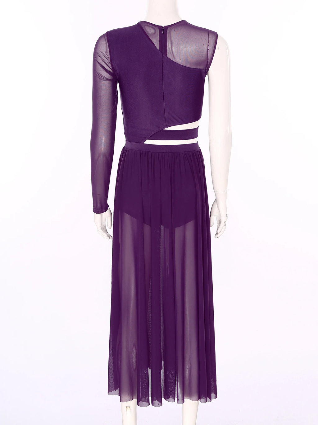 Women One Shoulder Long Sleeve Ballet Dance