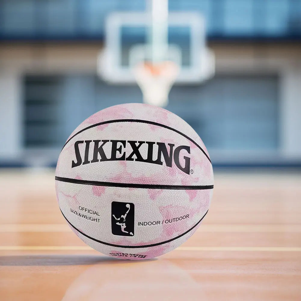 Silent Basketball Size 7 Dribbling Indoor Grooved Airless