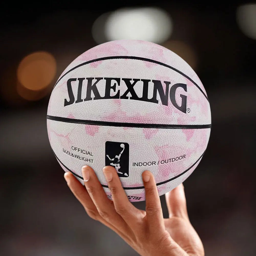 Silent Basketball Size 7 Dribbling Indoor Grooved Airless