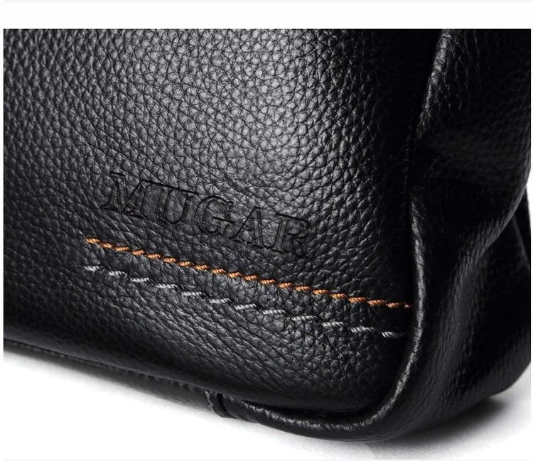 High Quality Cowhide Men's Business Handbag shoulder bag 100% Genuine leather