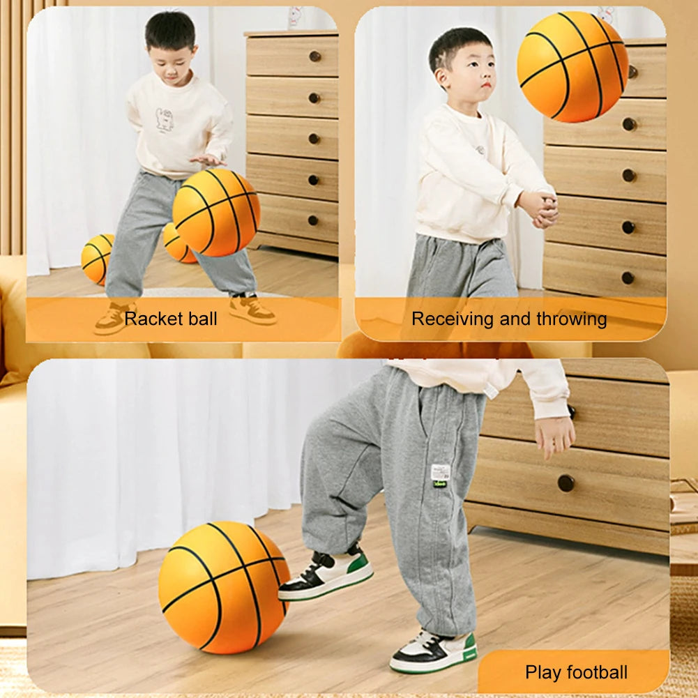 18/21/24cm Easy Grip Silent Ball Size 3/5/7 Silent Basketball