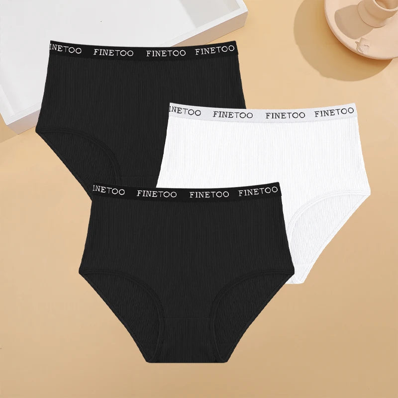 3Pcs Plus Size Cotton Underwear