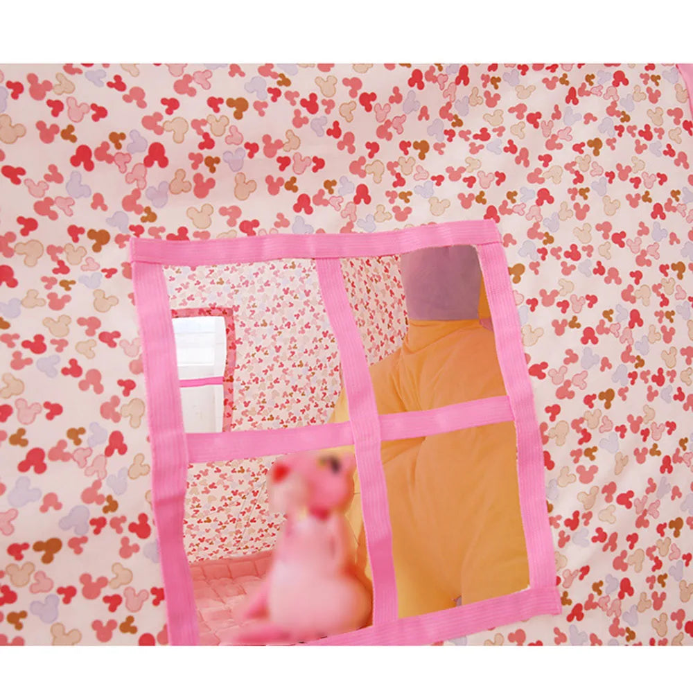 Kids Play Tent Princess Castle Play Tent Oxford Fabric Large Fairy Playhouse with Carry Bag for Boys & Girls Indoor Outdoor