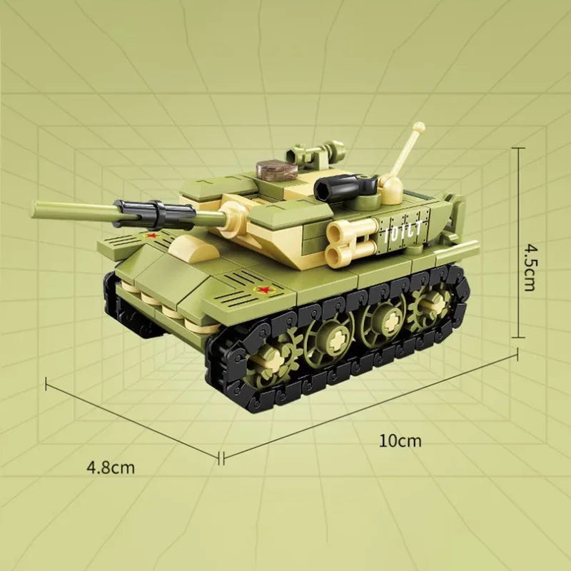 99A Main Battle Tank M1A2 War Military City Vehicle Car Building (overseas product)