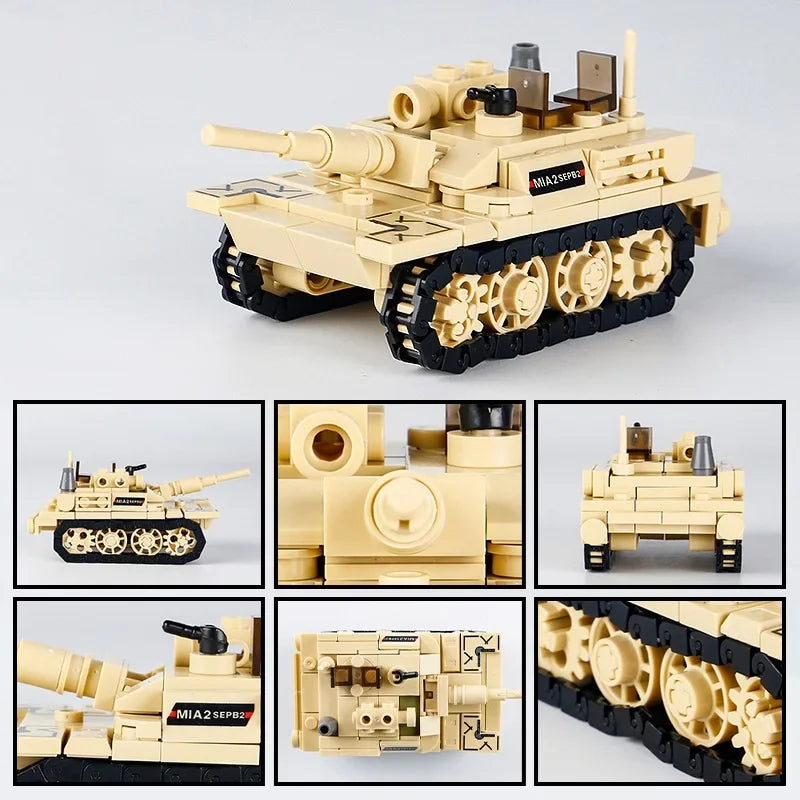 99A Main Battle Tank M1A2 War Military City Vehicle Car Building (overseas product)