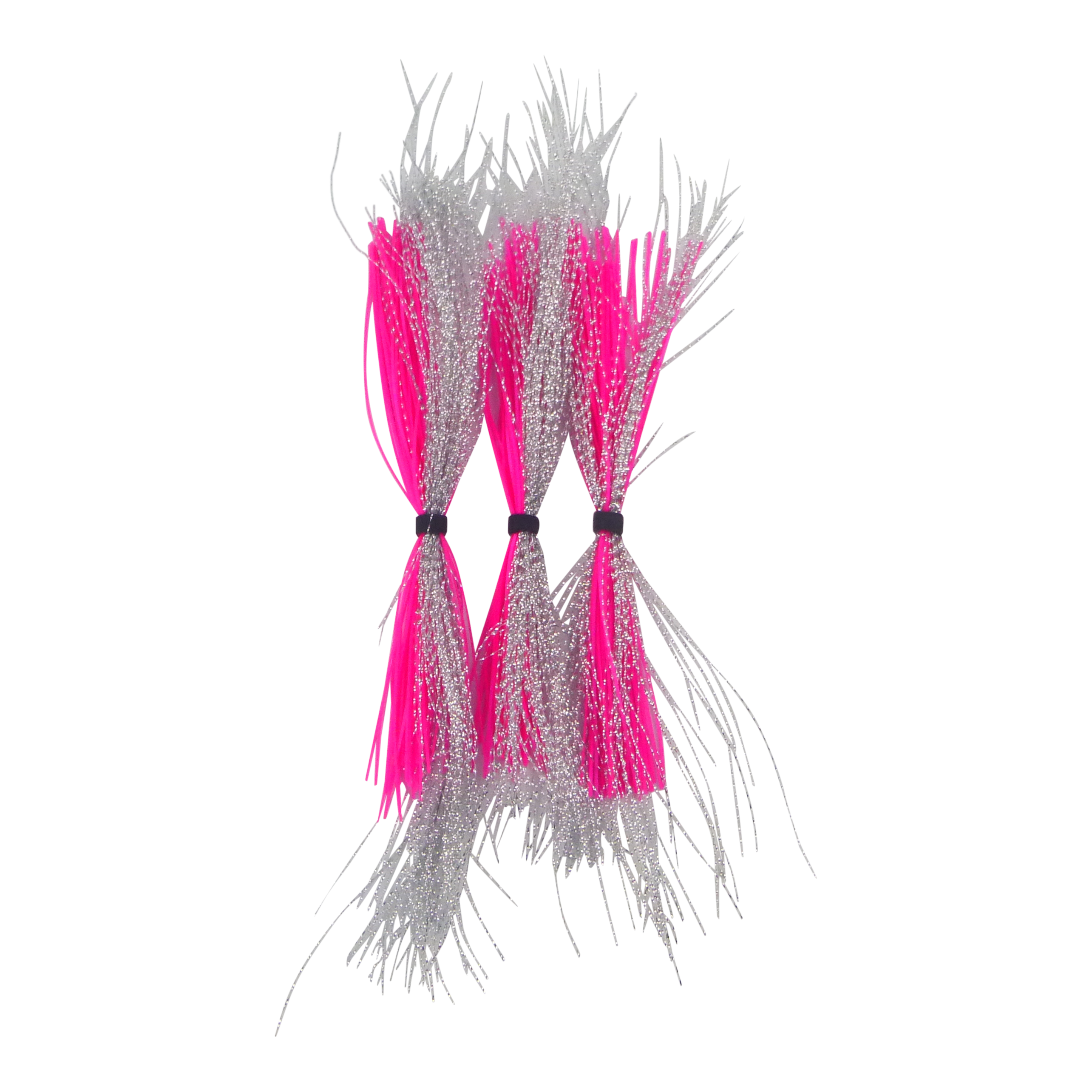 Dekoi Krystal Flash Lure Skirts, Silver Pink-0