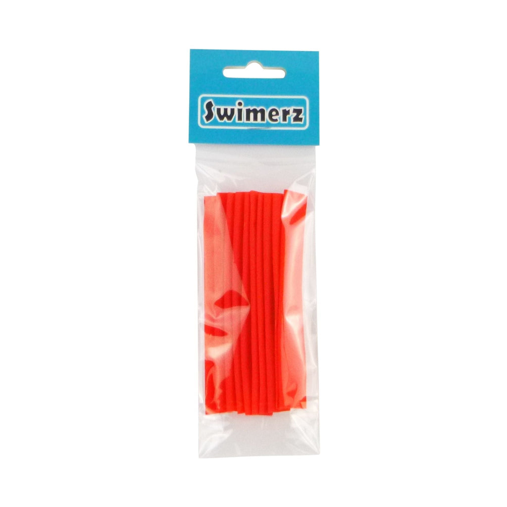 Swimerz Assist Hook Sleeves, Red, 100mmL X 8mmD, Qty 10-0