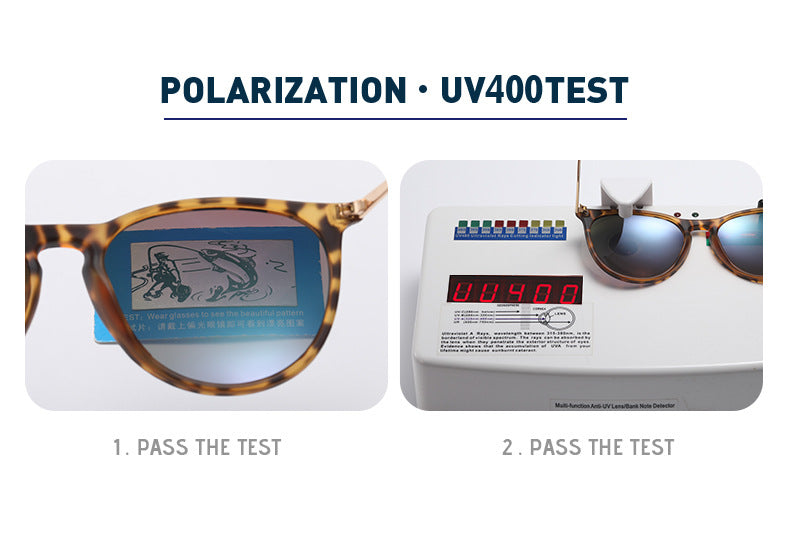 NNEDSZ Leopard Yelloe Lens Stylish Polarized Sunglasses for Men and Women - UV Protection, Lightweight Design, Trendy Sunglasses for Outdoor Activities-1