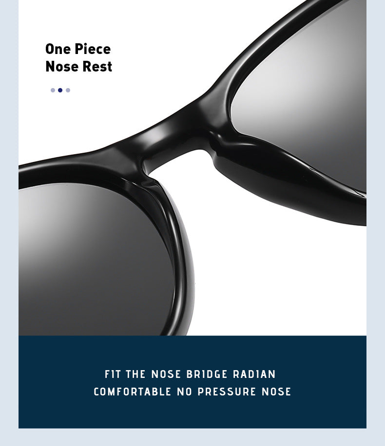 NNEDSZ Brown Stylish Polarized Sunglasses for Men and Women - UV Protection, Lightweight Design, Trendy Sunglasses for Outdoor Activities-3