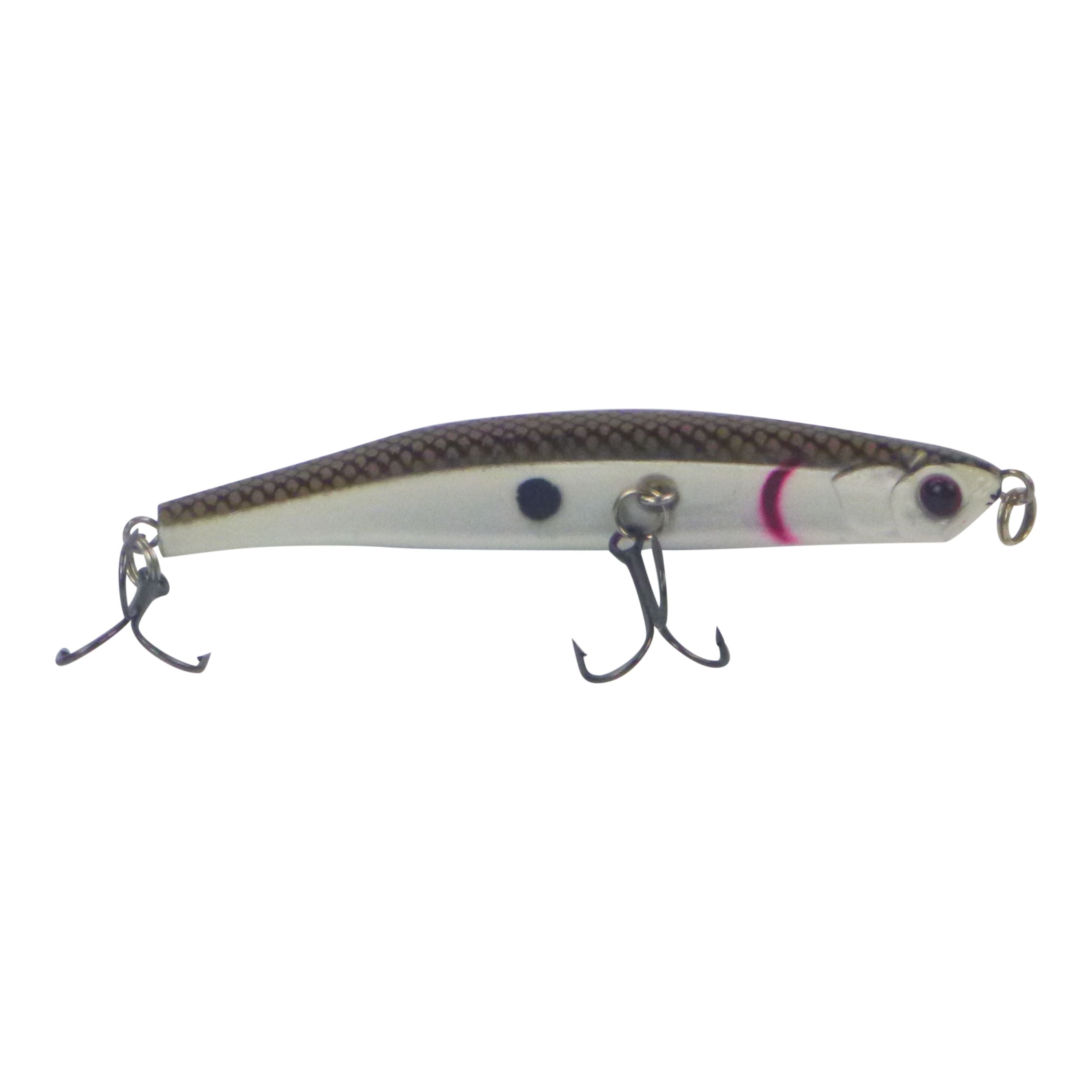 Toppu Mizzu Sidewinder Bent Minnow, 95mm, Baitfish-1