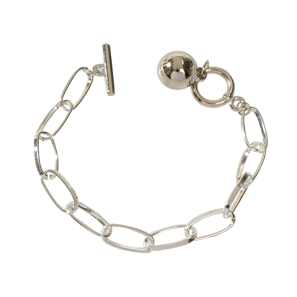 Fashion Jewellery Silver Chain Beads Charm Bracelet Minimalist Women Accessories-0