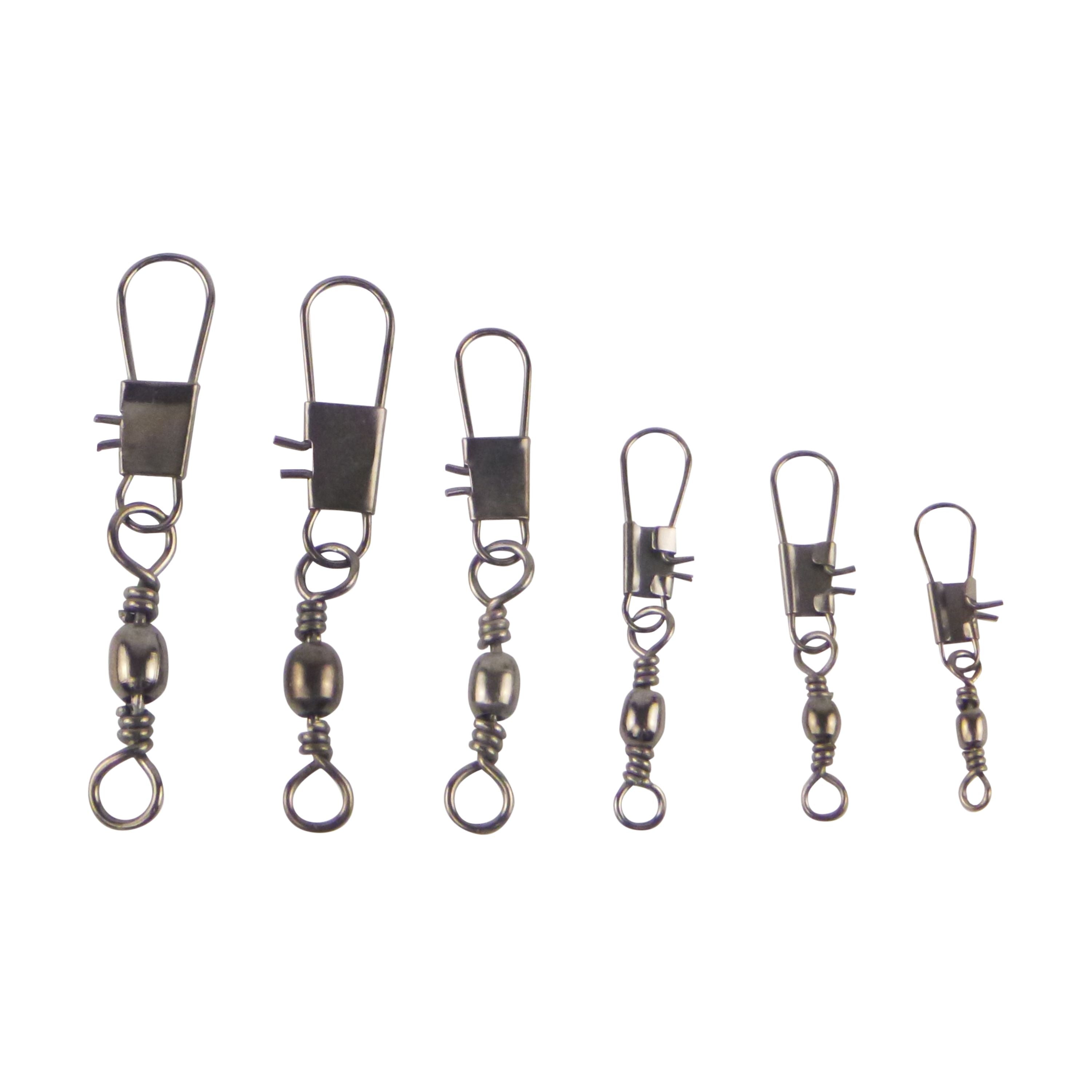 Swimerz Barrel Swivel w Interlock Snap, Size 8, 20 pack-0