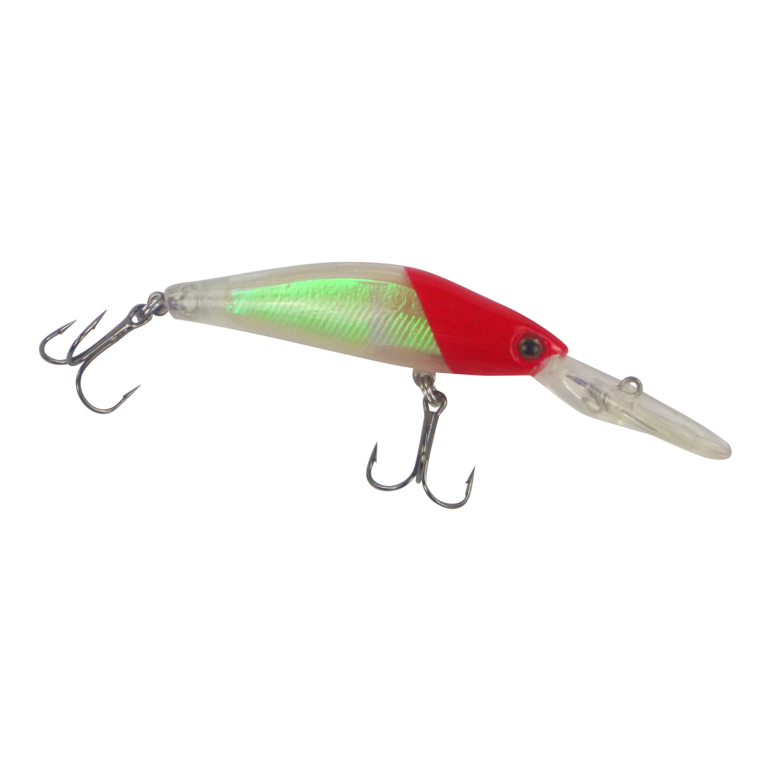 Finesse Longlip Minnow, Red Head, 90mm-0
