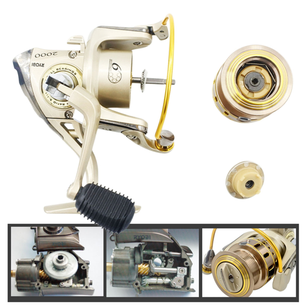Ryobi Tresor 3000 Spinning Reel, 5:0:1 Gear Ratio 5+1 BB-1