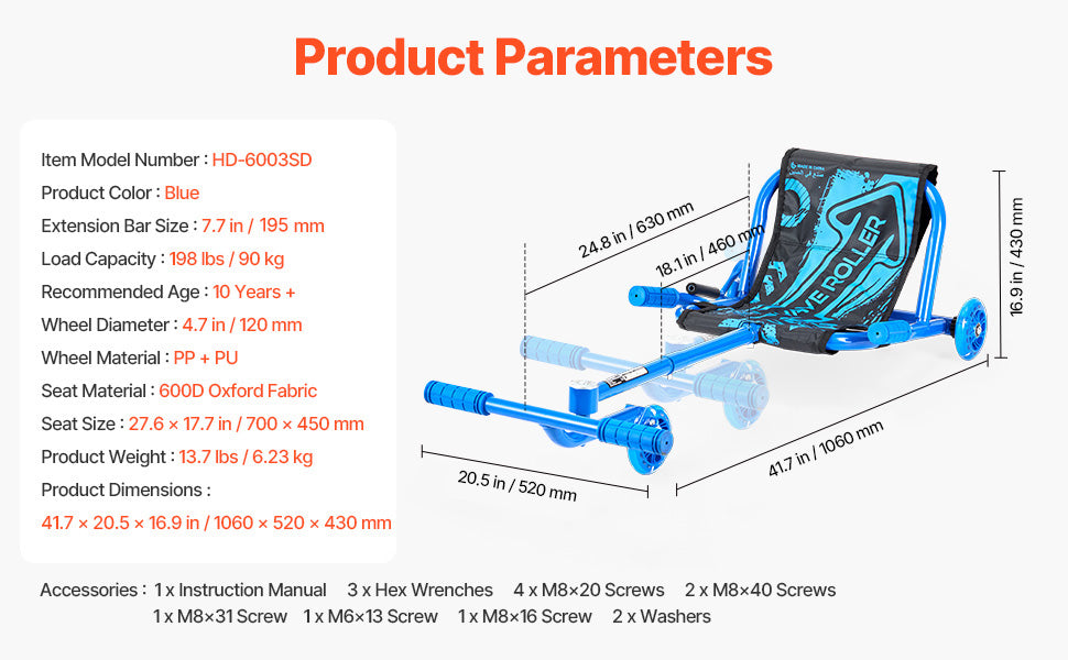 SucceBuy 198lbs Ride on Scooter Swing Side-to-Side Powered by Zig-Zag Motion Sports Games Drifting Toys for Children Gifts